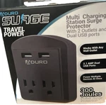 Aduro Surge Travel Power Model SRG-20-2ISB01 Black Outlets. Fixed Price $19.00.