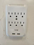 One Power PWS621 Wall Tap Surge Protector White Outlets Usb Ports LA-102S-2. Fixed Price $5.99.