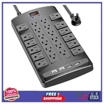 Surge Protector Power Strip 24 Outlets With & Usb-c Ports 6FT Cord 4100J. Fixed Price $44.16.