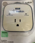 New Belkin Surgeplus Protected Usb Wall Charger Plug 2.1 Amp 10 Watt. Fixed Price $10.99.