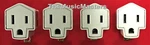 (4) Wall Plug Electrical Power Grounding Adapters 3 Prong Socket To 2. Fixed Price $12.99.
