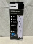 Prime Wire Cable Surge Protector 6 Outlet Dual Usb Port White. Fixed Price $19.00.