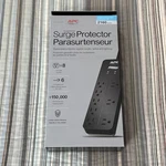 Apc Home Office Surgearrest 8-OUTLET Protector, 6' Cord, Black, PH8. Fixed Price $24.99.