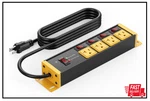 Heavy Duty Surge Protector Power Strip 20 Amp Individual Switches. 6FT 12 Gauge. Fixed Price $39.93.