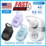 Orico Travel Mini Power Strip 15.5W Usb Ports 2 Wide-spaced Outlet 3.7FT Cord. Fixed Price $15.21.