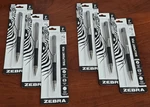 6 Zebra F-301 Compact Capped Ballpoint Stainless Steel Retractable Pen Fine F301. Fixed Price $14.99.
