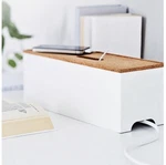 Ikea Kvissle 301.980.28 White Metal Cord Cable Wire Management Box Cork Top. Fixed Price $79.99.