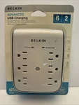Belkin Surgeplus 10W 6-OUTLET 2 Usb Protector. Fixed Price $12.99.