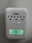 Prime 3 Outlet 900 Joules White Surge Protector PB802112 Usb Charger Wall Tap. Fixed Price $20.00.