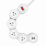 Globe 7817501 Flexigon 6 Ft. 2 Usb Port 4 Outlet Surge Protector Power Strip. Fixed Price $54.99.