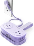 Orico 4FT Purple Travel Power Strip With Ac Outlets, 2 Usb-a Ports, And 1. Fixed Price $24.79.