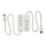 Koppla 3 Outlet Power Strip, Grounded, 2/PACK, White, *new* *free Shipping*. Fixed Price $19.99.