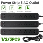 Multi Outlet Wall Mountable Usb Surge Protector Power Strip With Ports Plugs. Fixed Price $29.18.