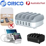 Orico Charging Station 5 Ports Desktop Usb Hub Phone Charger Multi Dock Stand Au. Fixed Price $39.42.