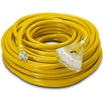 Gauge Heavy Duty 10'-100' 3 Outlet Lighted Sjtw Extension Cord Lifetime Wrnty. Fixed Price $39.97.