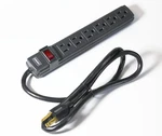 Staples FS-066 6-OUTLET 4FT Power Extender 15A 125V 60HZ 1875W Gray E312174. Fixed Price $7.20.