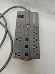 Stratitec 8 Position Surge Protector (with Phone & Tv Cable ). Fixed Price $14.99.