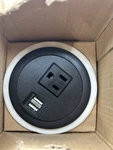 Desk Top Power Grommet; 110-220V 10A; Universal Ac Plug; Usb Charging Ports. Fixed Price $16.99.