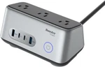 Huntkey 68W Usb Charging Station, Portable Power Strip For Work And Travel Grey. Fixed Price $36.43.