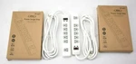 Lot Of 2 Aline Accessories Power Surge Strips White 6 Outlet 15' Cord. Fixed Price $9.20.