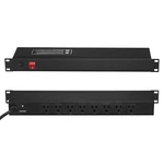 19" 1U Pdu 8 Outlets Rack Mount Power Strip Surge Overload Protection. Fixed Price $34.99.