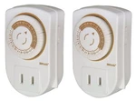Woods 50006WD Indoor 24-HOUR Mechanical Outlet Timer, 30 Minute INTERVALS,2-P.... Fixed Price $22.90.
