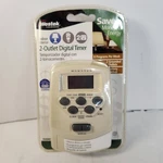 Amertac TEO6WHB 125V 15A 1875W 2-OUTLET Grounded Weekly Digital Timer Nib. Fixed Price $16.99.