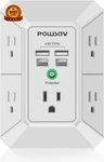 5-OUTLET Power Strip With 4 Usb Ports Surge Protector For Home, Office, School. Fixed Price $13.77.