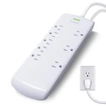Philips Outlet Power Strip Surge Protector 8FT Cord Flat Plug Wall Mount 2160J. Fixed Price $38.51.