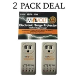 2 Pack 1800W Voltage Brownout Appliance Surge Protector 3-YEARS Warranty. Fixed Price $28.49.