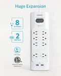 Anker A9181 Power Strip Surge Protector With Usb, 6FT, Outlets, 2 Ports. Fixed Price $31.71.
