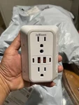 Powrui 6-OUTLET Usb Wall Charger Surge Protector White Free Shipping. Fixed Price $17.99.