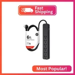 6-OUTLET Surge Protector, Ft Extension Cord, 1080 Joules, Power Strip, Flat. Fixed Price $17.99.
