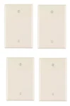 Leviton 0PJ13-00T Almond 1-GANG Nylon Blank Wallplate 4-7/8 X 3-1/8 Inch Pack. Fixed Price $8.99.