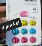 4 Pcs Bluelounge Cabledrop Mini Bright Management System Pink Green. Fixed Price $28.90.