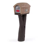 Rustic Home Sandstone / Espresso Post Mount Mailbox. Fixed Price $112.77.