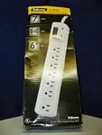 New Fellowes CRC99004 Surge Protector 7 Outlets 6' Cord 840 Joules. Fixed Price $19.50.