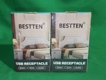 Bestten Usb Receptacle Outlet, 4.2A/21W High-speed Port Wall Charging Nib. Fixed Price $18.99.