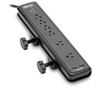 Tripp Lite 6-OUTLET Surge Protector Power Strip With Desk Clamp Mount, Foo.... Fixed Price $75.61.