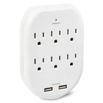 Onn Surge Protector Wall Tap With 6 Ac OUTLETS+2 Usb Ports, 125 Volts 15 Amps. Fixed Price $13.33.