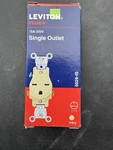 Leviton 05029-IS Ivory 15A 250V 3-WIRE Nylon Single Outlet 40 Pack. Fixed Price $40.00.