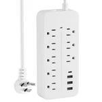 1.2/1.5M Wall Mountable Usb Surge Protector Power Strip Ports 8 Outlet Plugs. Fixed Price $13.99.