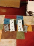 Pair Of Mobile Home, Rv, Boat Self Contained Dual Outlet Wall Receptacles 125V. Fixed Price $34.95.