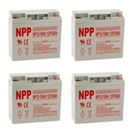NP12-18AH (4 Pcs) 12V Sealed Lead Acid Battery With Nuts And Bolts. Fixed Price $263.96.