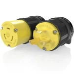 Plug Connector Set Extension Power Cord Ends L6-20R L6-20C 250V 20A. Fixed Price $24.99.