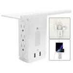 Usb Power Strip Shelf Socket Surge Protector 8 Port Wall OUTLET-6 Ac A.... Fixed Price $31.45.
