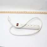 Power Strip Surge Protector White 6-OUTLET 15AMP 125V 3' YLPT-90A. Fixed Price $22.85.