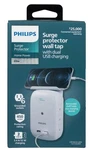 Philips 6-OUTLET Wall Tap Surge Protector And Usb Charger W/ Removable Shelf New. Fixed Price $26.24.