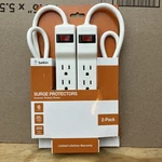 Belkin 6-OUTLET Surge Protector 2-PACK With Feet Cord. Fixed Price $6.99.