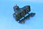 Outdoor Rated Grounded Tap Green Heavy Duty 15A 125V 1875W Electric Plug Adapter. Fixed Price $14.95.